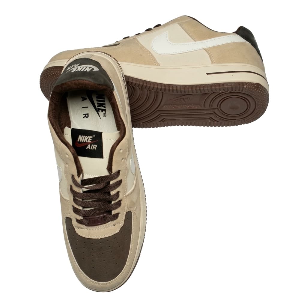 Nike Air Force 1 Low Khaki Mocha - Isolated Studio View