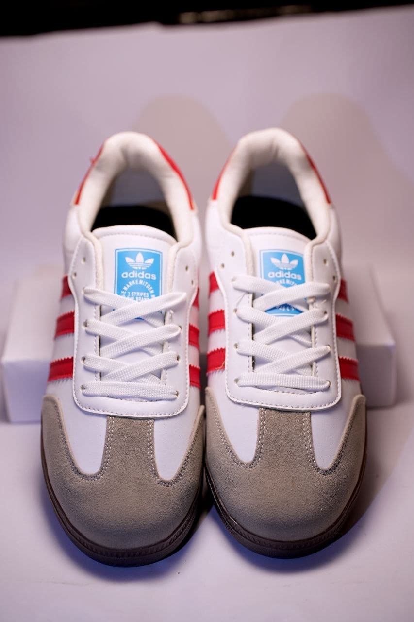 Adidas Samba OG Scarlet Red - In-Hand Front Pair