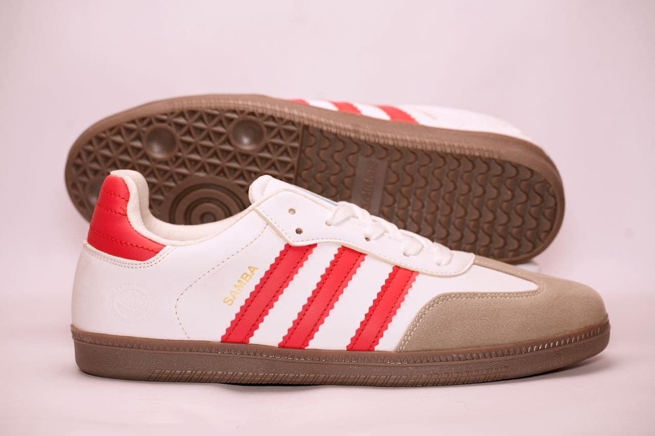 Adidas Samba OG Scarlet Red - In-Hand Gum Outsole